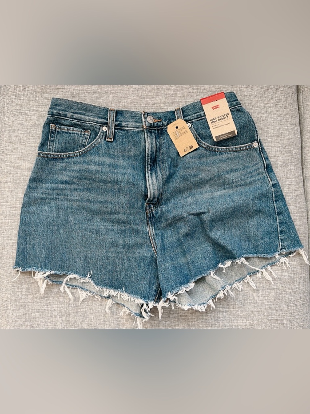 Levi's Women's High Waisted Mom Shorts - Picture 4 of 10